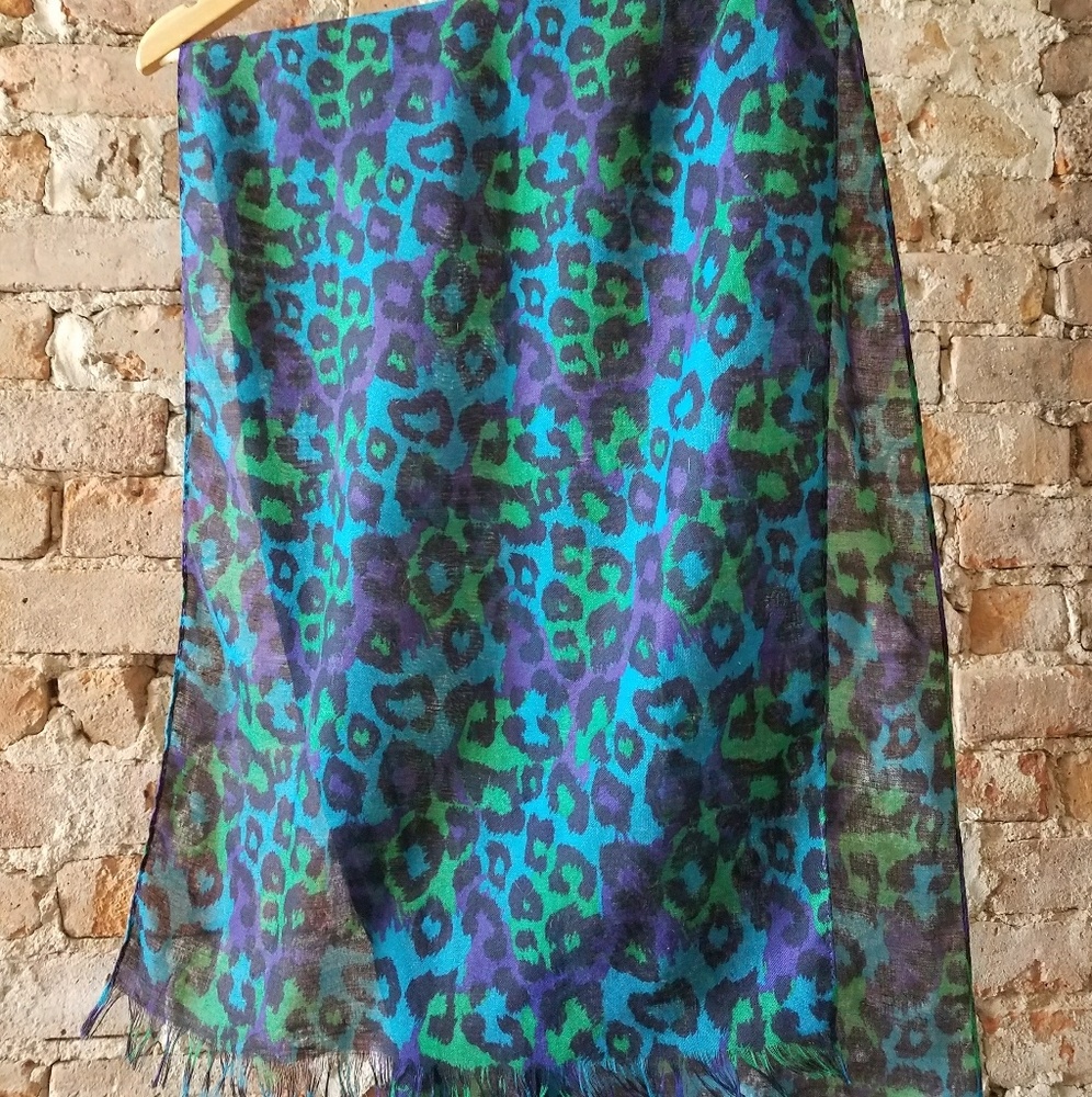Cheetah leopard print scarf